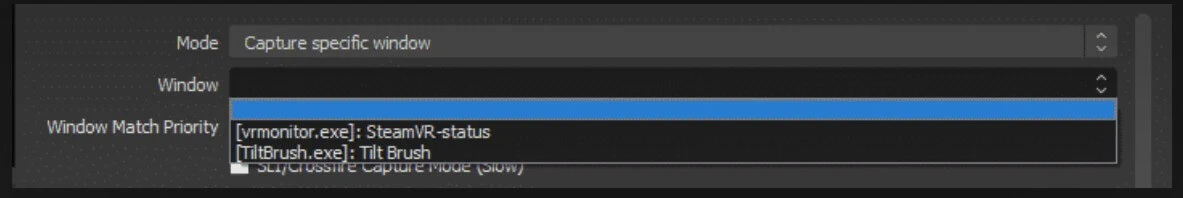 choose window match priority