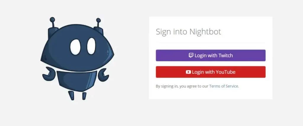 sign in to nightbot