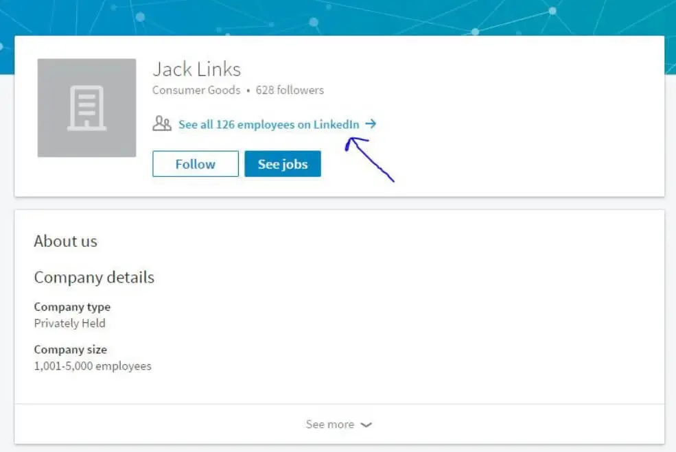 find contacts using linkedin