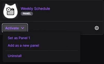 twitch weekly schedules