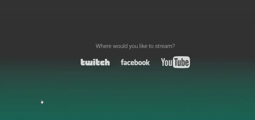 choose your streaming option