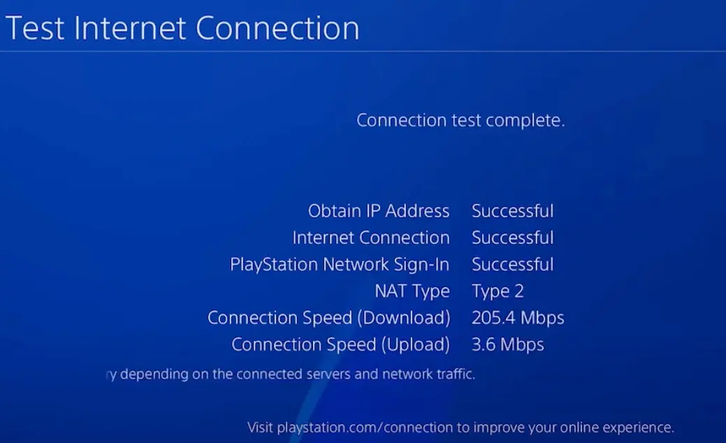 test your internet connection