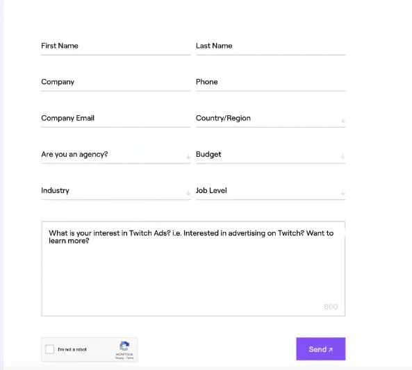 twitch form