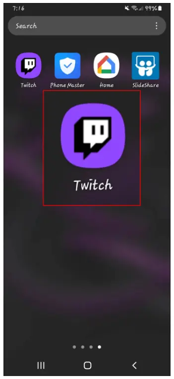 log into your Twitch mobile app