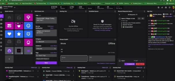 open your Twitch dashboard